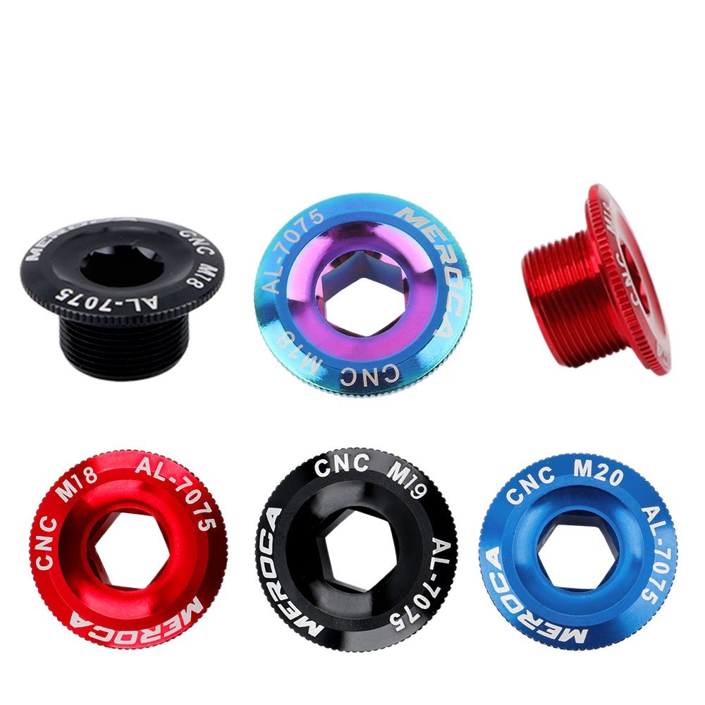 Mountain Bike Color Crank Cover Crank Screw M18 M20 Compatible with Himano IXF M19 Bicycle Accessories Aluminum Alloy ABS