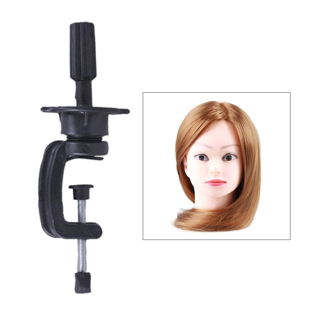 Cosmetology Mannequin Head Drying Holder Desk Table C-Clamps Clip Tool Black