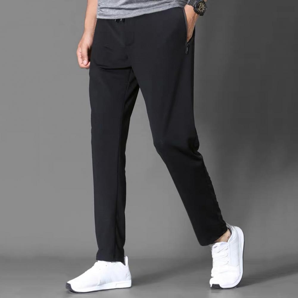 Men Pants Slim Skinny Polyester Fiber soft and comfortable Mesh Design Trousers for Daily Wear 2021 Summer Men skinny pants