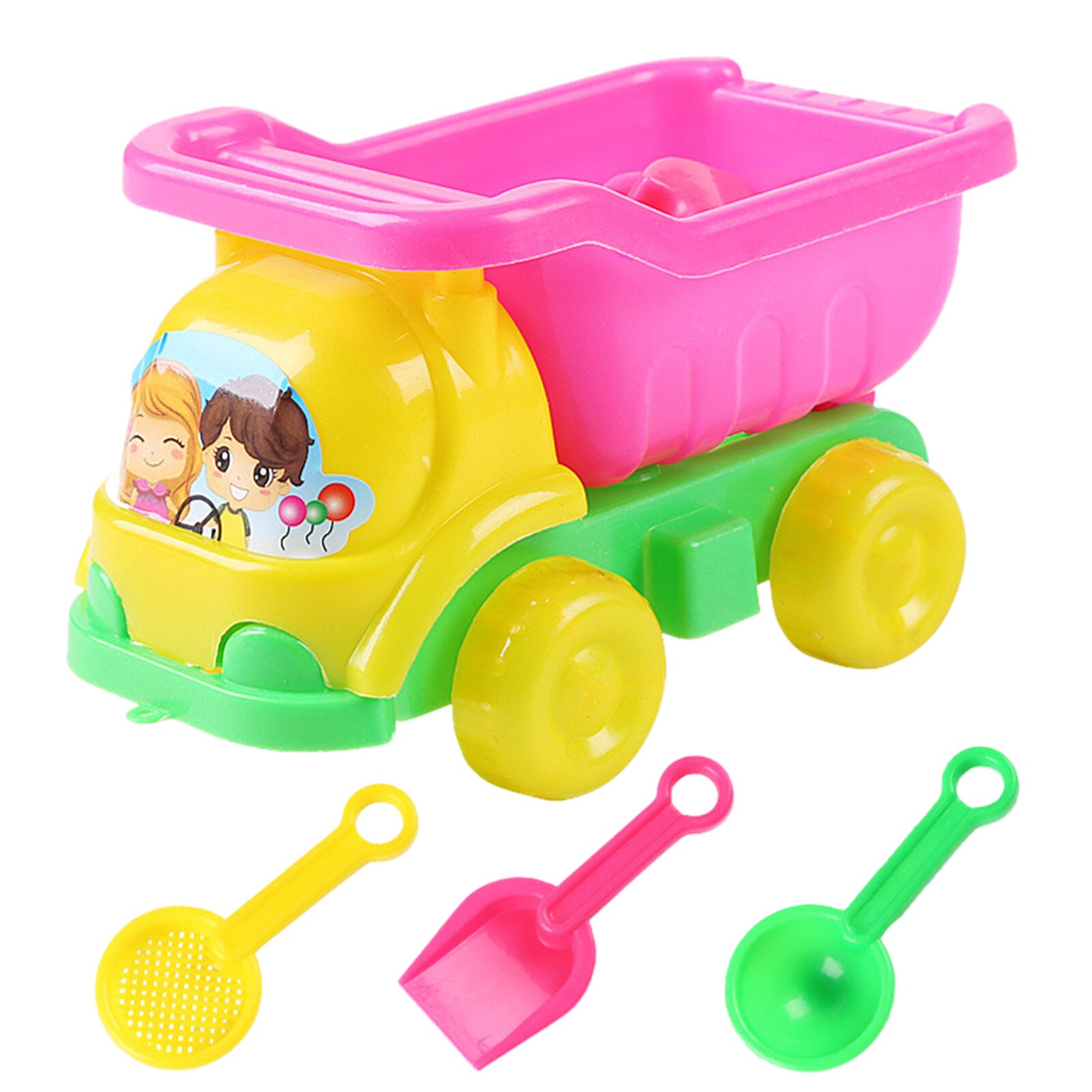 Kids Sand Toy Set Beach Toy Castle Bucket Shovel Spade Tool Toy Enfant Sand Toys Cute Beach Buggy Children Toys 4pcs