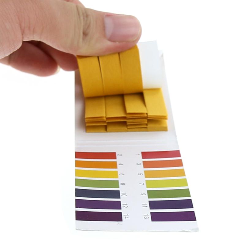 1set = 80 Strips! Professional 1-14 PH Litmus Paper Ph Test Strips Water Cosmetics Soil Acidity Test Strips With Control Card