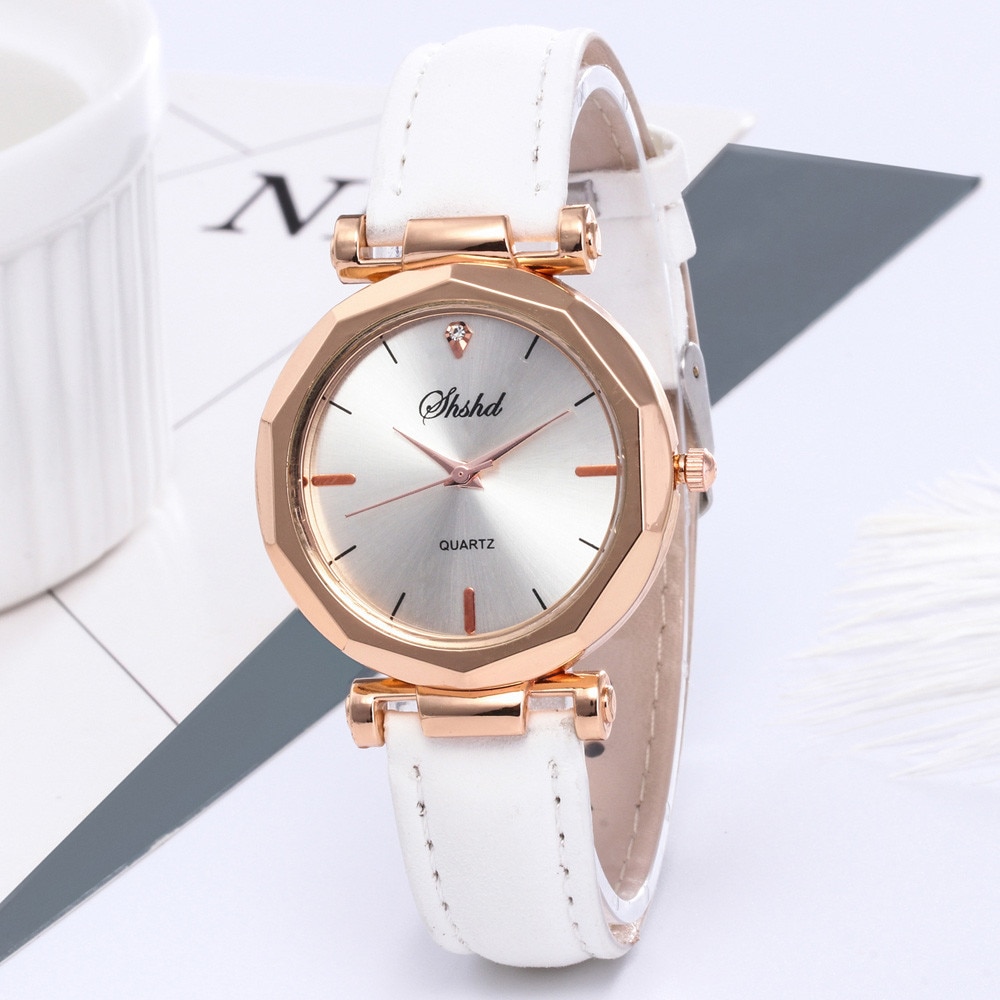 2021 Fashion Women Leather Casual Watch Luxury Analog Quartz Crystal Wristwatch часы женские наручные смарт часы часы женские