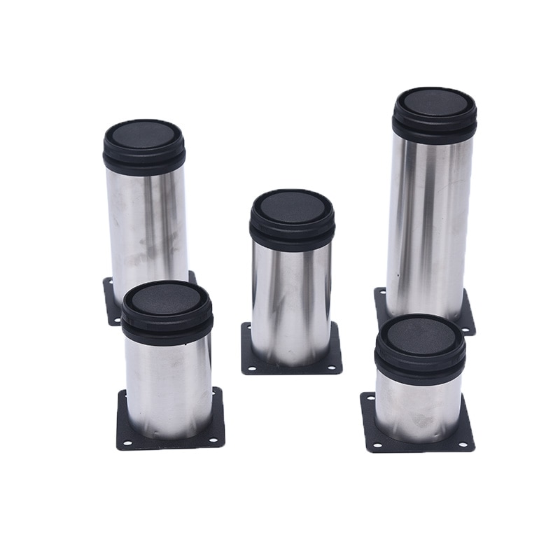 Furniture Adjustable Cabinet Legs Chair Leg Cap Stainless Non-slip Table Foot Dust Cover Socks Floor Protector Pad Pipe Plug