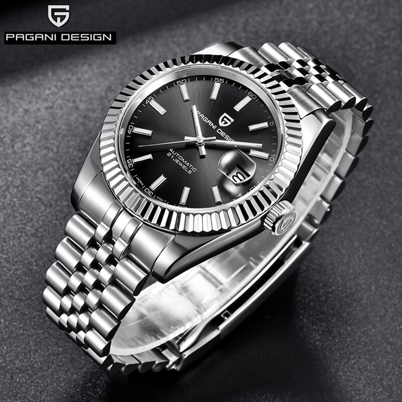 PAGANI DESIGN Sport Watch Men Stainless Steel Luxury Brand Famous Waterproof Clock Men's Automatic Mechanical Watches Wristwatch