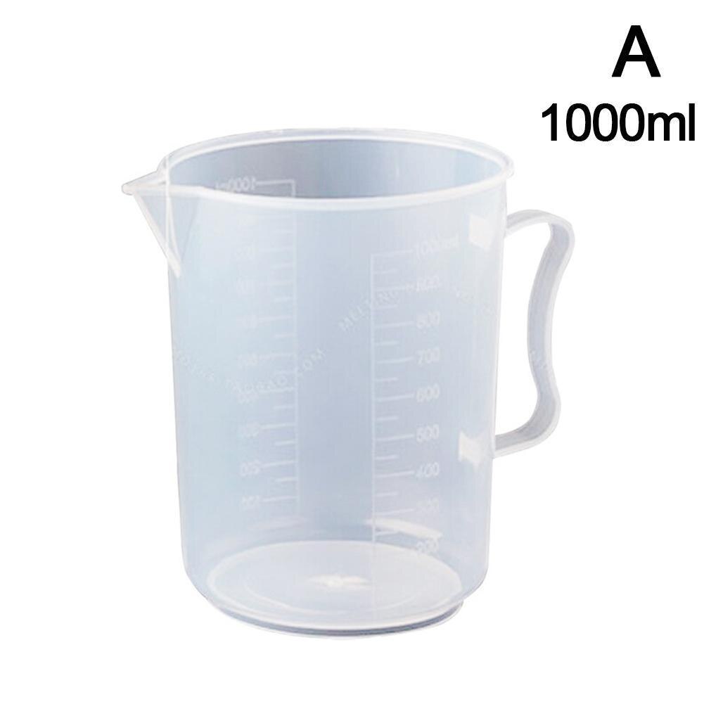 250ml /500ml/1000ml/2000ml Clear Plastic Graduated Container Measure For Baking J3S4 Measuring Beaker Liquid JugCup Cup Q1R2