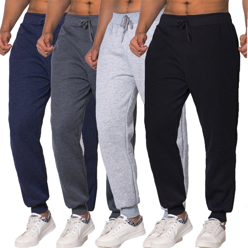 Solid Color Sweatpants Men Fashion Brand Men's Simple Slim Wild Trousers Spring Summer Casual Pants Male2021