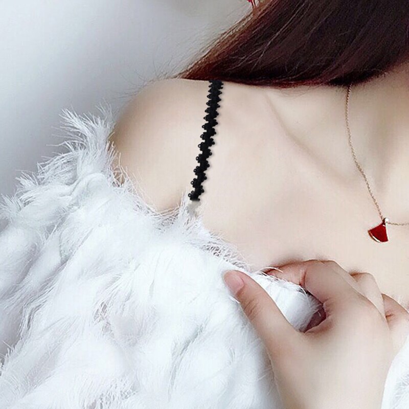 Woman Wide Lace Bra Straps Female Women Girls Adjustable Sexy Shoulder Strap Antiskid Buckle Word Collar Intimates Accessories