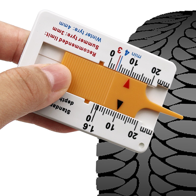 0 - 20 Mm Auto Tyre Depth Gauge Tool Tire Depth Gauge Tyre Read Depth For Car Motorcycle Caravan Trailer Wheel Measure