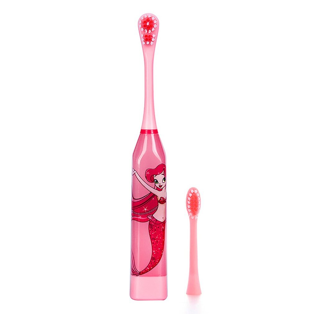 Lovely Children Electric Toothbrush Cartoon Pattern Double-sided Tooth Brush Heads Electric Teeth Brush For Kids with 2 pcs Head