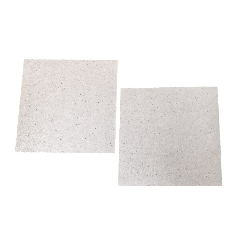 2 Pcs 5.1"x 5.1" Microwave Oven Mica Sheets Repairing Accessory Plates Sheets A0NC