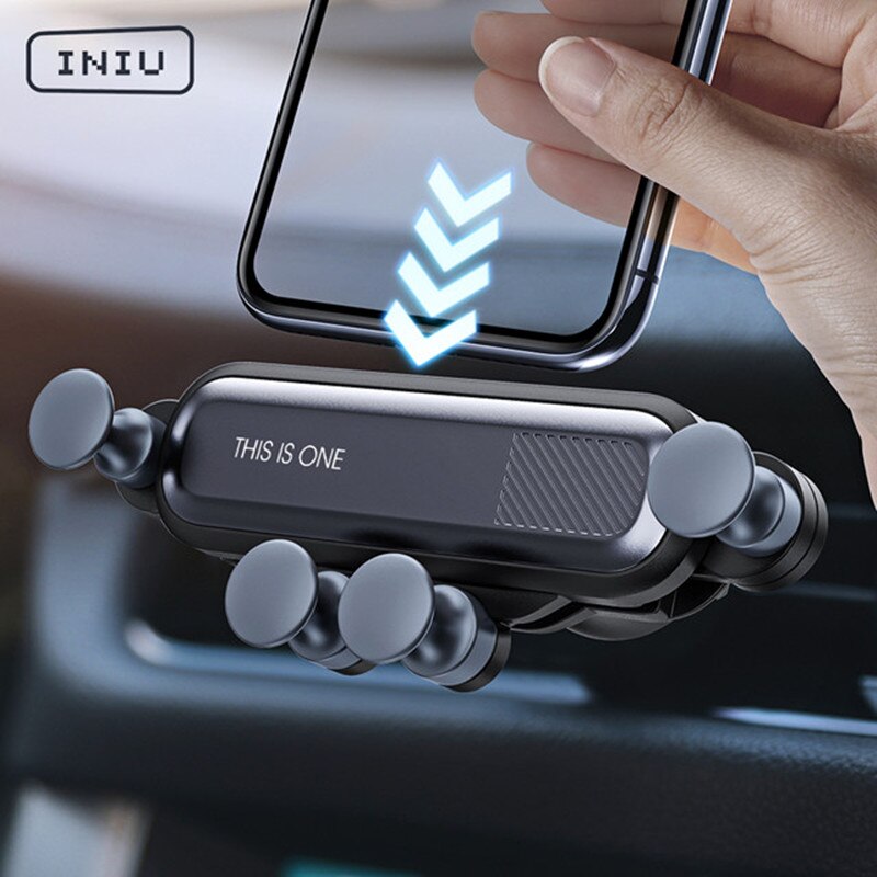 INIU Gravity Car Phone Holder Telefon Mount Mobile Cell Stand Smartphone GPS Support For iPhone 12 Pro Max Huawei Xiaomi Samsung