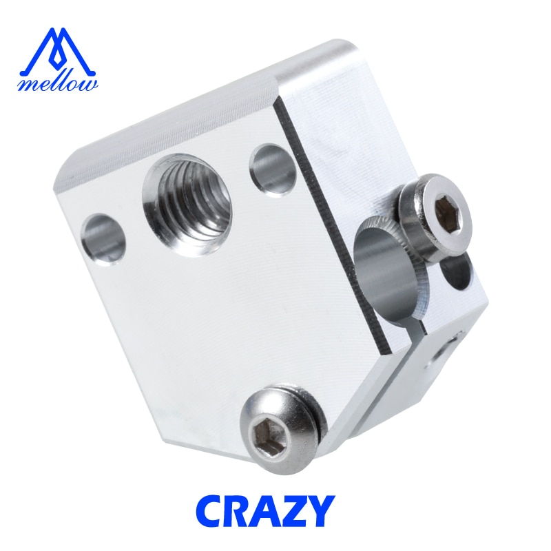 Mellow Aluminum NF-Crazy Heater Block For 3D Printer NF-Crazy Hotend For Ender 3 Pro Alfawise