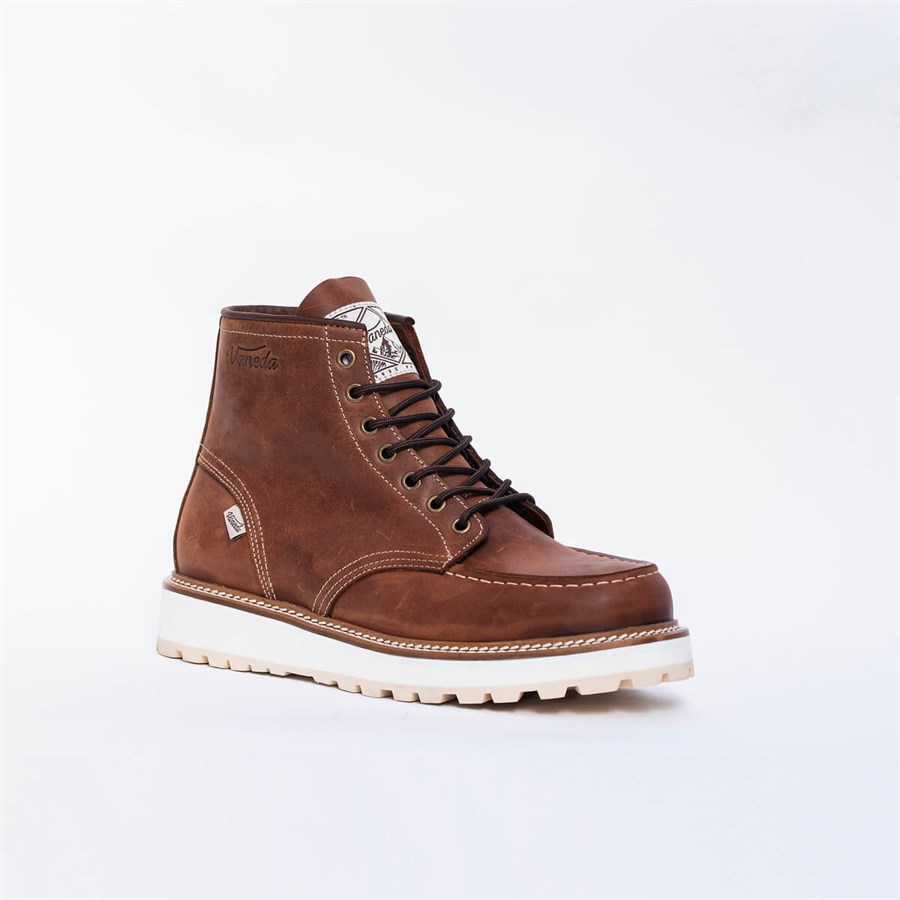 TURKISH LIFESTYLE TOWN RED BROWN LEATHER BOOTS