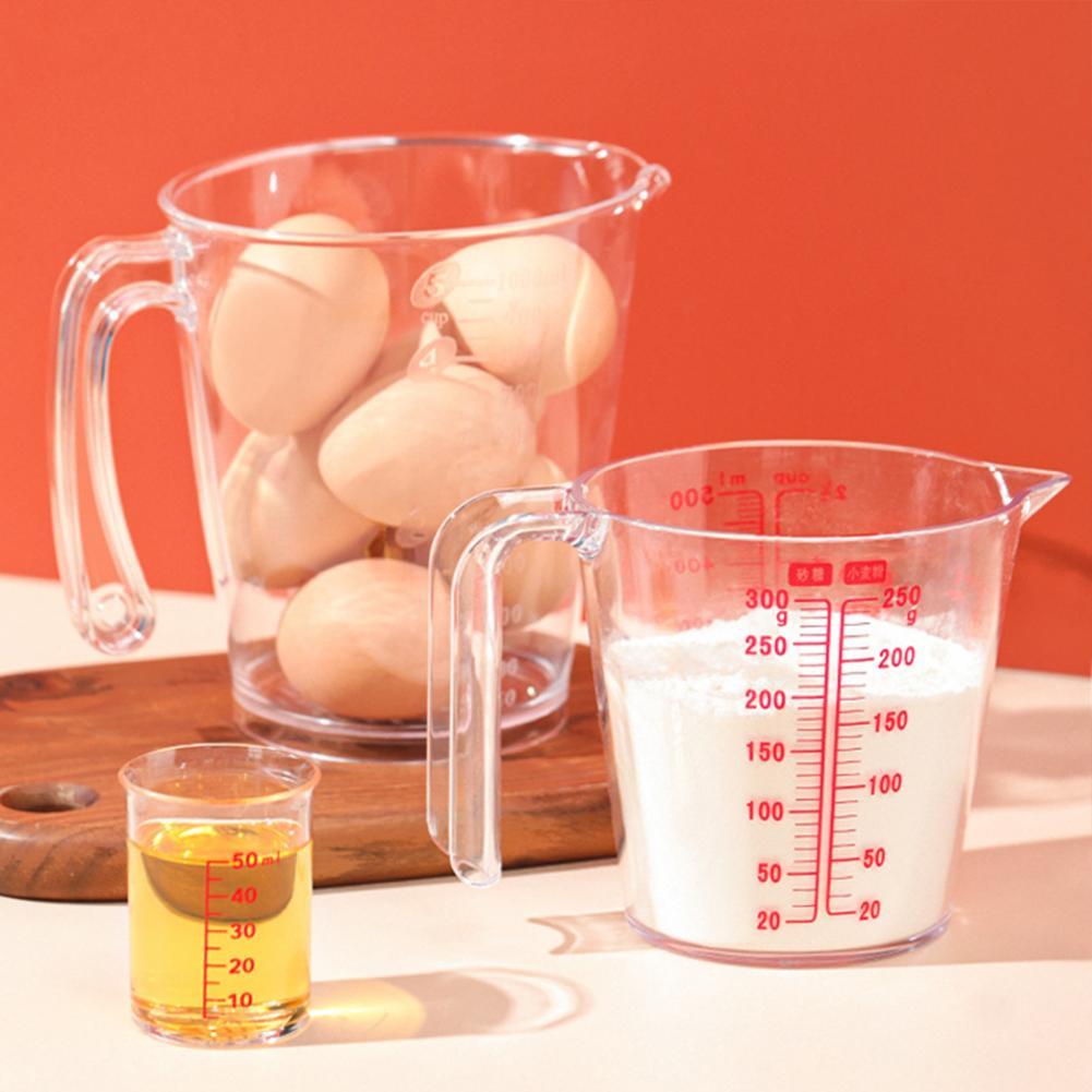 New Style Portable Measuring Cup Eco-friendly Clear Scale Plastic Measuring Device Cup for Home Kitchen Supplies Products