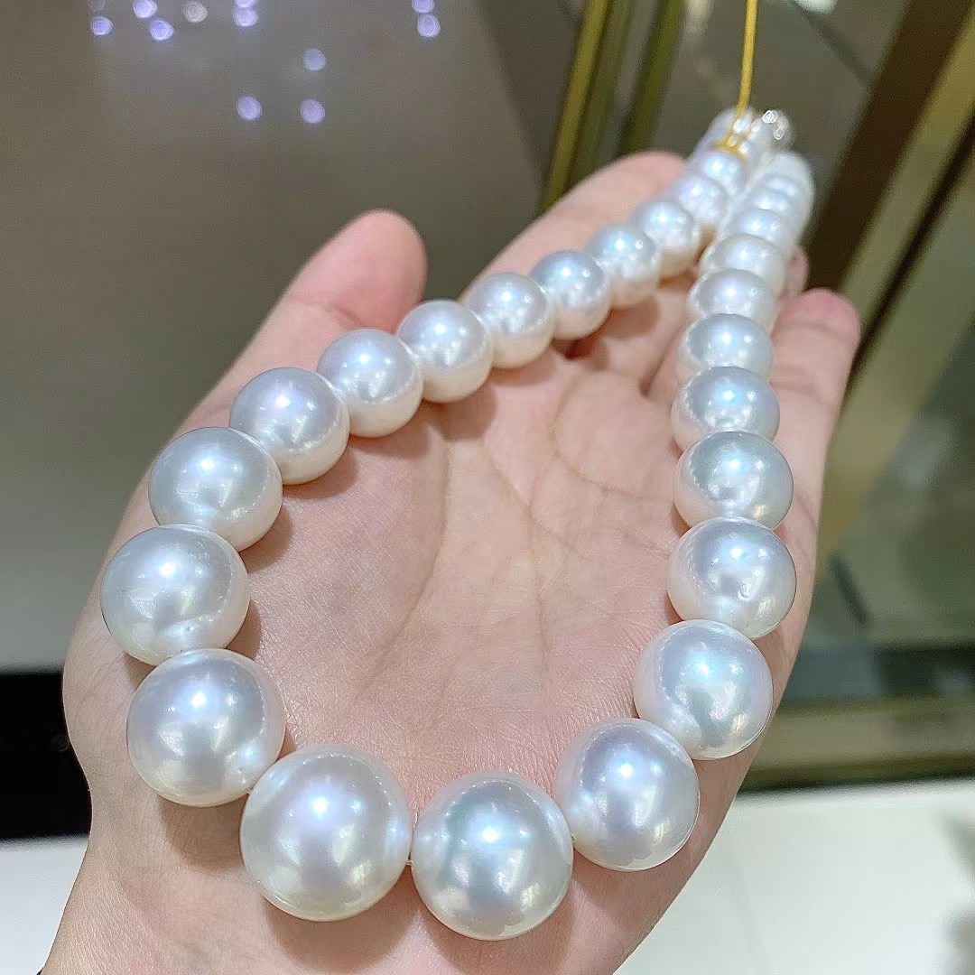 High Quality 14-16.2mm Seawater Pearl Necklace,Noble Women Pearl Necklace For Wedding Gift