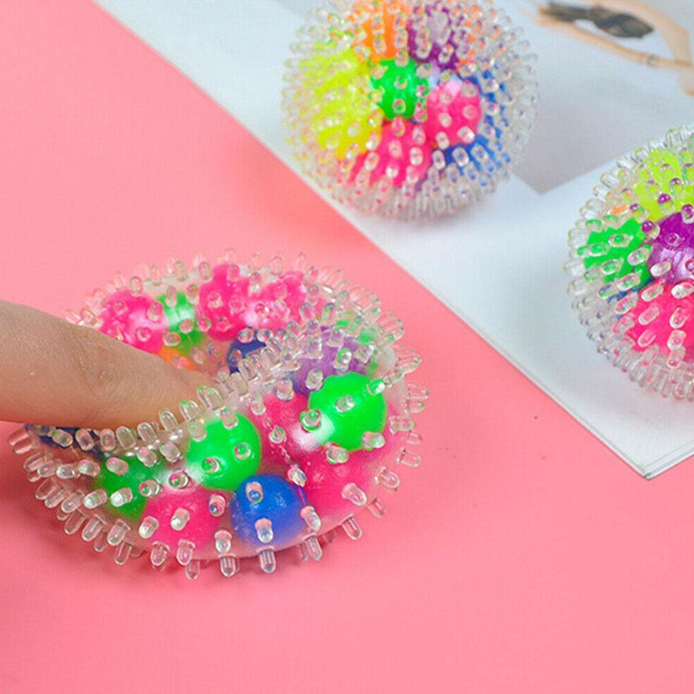 Toys For Girls Glitch Vent Ball Colorful Squeeze Grape Toy Clear Stress Relief Ball Pinch Anti Stress Balls Toys Gift Anxiety