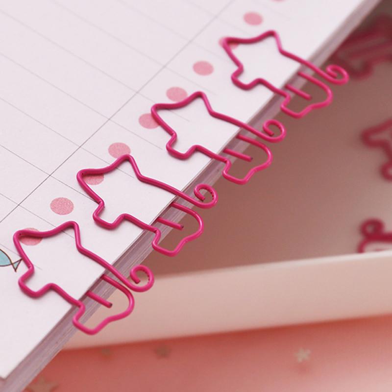 Paper Clip Bookmark Pink Pig Pattern Creative Cartoon Small Cute Office Stationery Durable Decorations Full Of Texture Practical