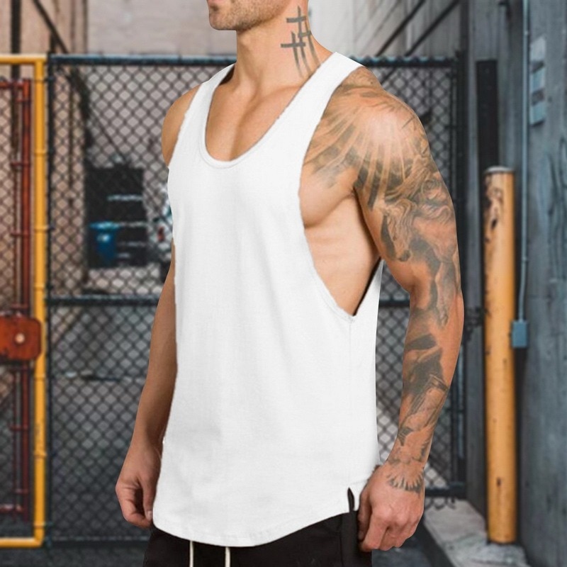 Gym Tank Top Men Fitness Clothing Mens Bodybuilding Tank Tops Summer Gym Clothing for Male Sleeveless Vest Shirts Plus Size