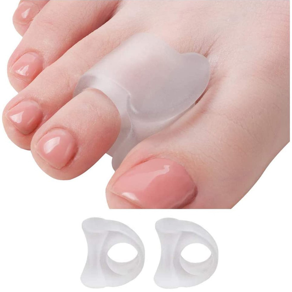 2pcs Toe Separators Toe Silicone Bunion Guard Foot Care Orthopedic Finger Toe Separator Correction Pad Foot Care Tools