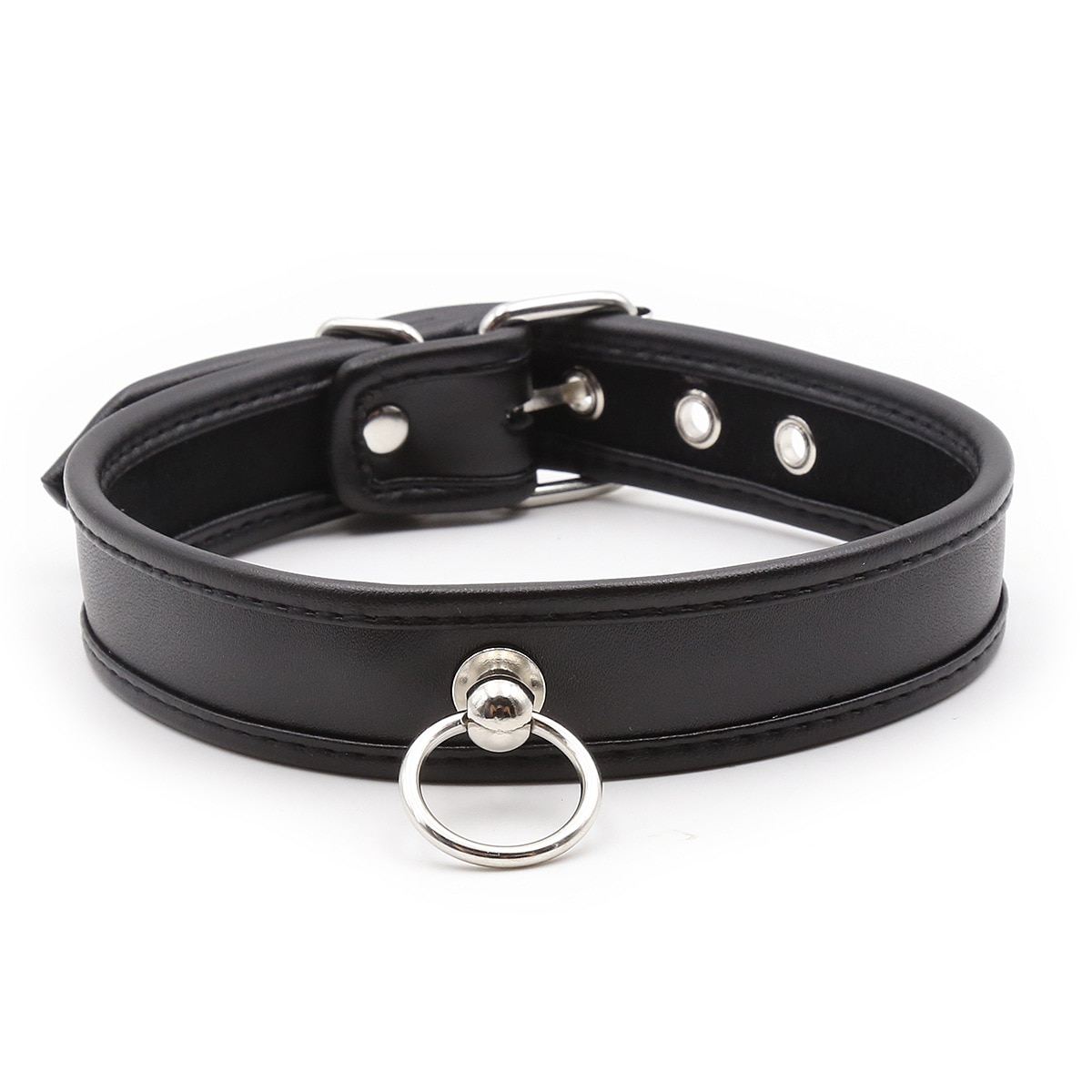 Fetish Slave Cosplay BDSM Bondage Harajuku Festival Jewelry Sexy Leather Punk Choker Restraints Collar Strap