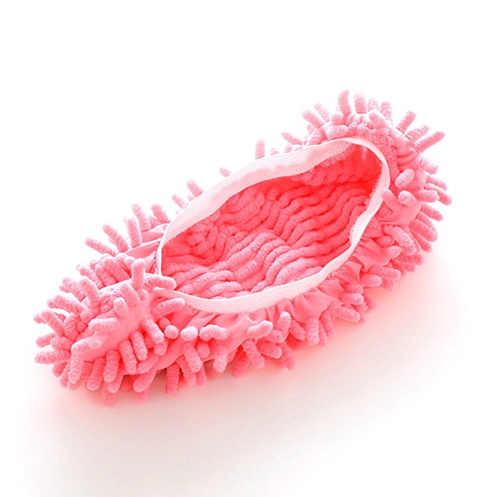 Floor Cleaning Lazy Shoe Cover Mopping Shoe Cover Lazy Shoe Cover Wiping Slipper Cover Mop Headgear Single Chenille Fiber