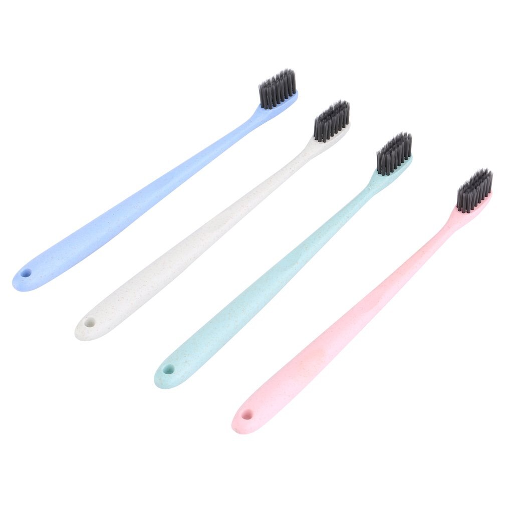 4 pcs/set Soft Bristle Small Head Toothbrush Multi-Color Tooth Brush Portable Travel Eco-friendly Brush Tooth Care Oral Hygiene