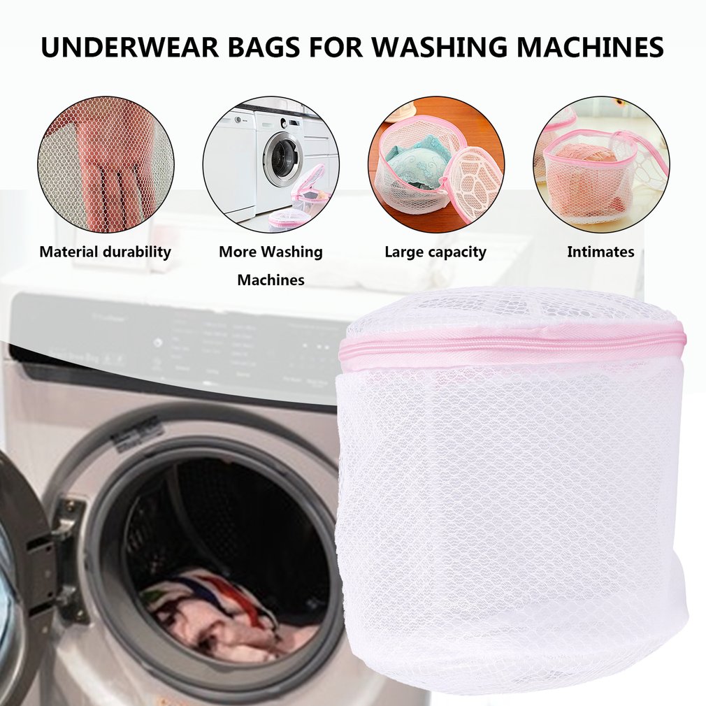 120X150mm Laundry Wash Bags Zippered Mesh Foldable Lingerie Bra Socks Underwear Washing Machine Clothes Protective Net