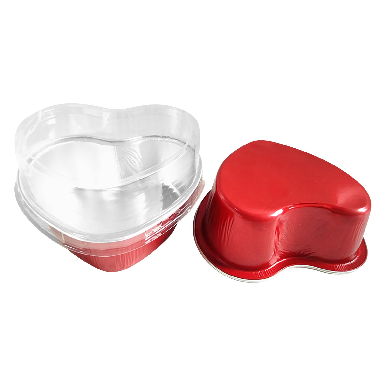 Valentine's Day Couple DIY Baking Cake Heart Shaped Cake Cup Mold (with Lid) Cake Decorating Tools Mold Kitchen Cake Tools