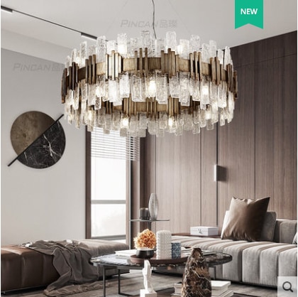 Nordic post-modern luxury chandelier living room bedroom restaurant glass lamp Italian designer lamps