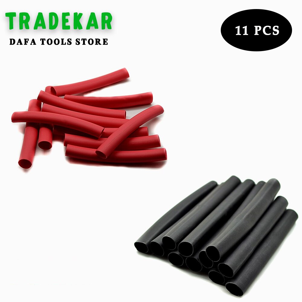 11pcs 89mm 3:1 Heat Shrink Ratio Cable Sleeve Dual Wall Tubing Heat Shrink Tube Adhesive Lined with Glue Wrap Wire Kit