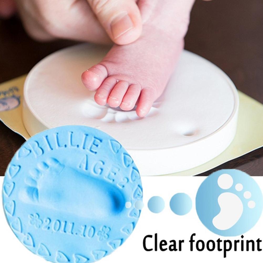 Safe And Non-toxic Baby Footprints Handprints Clay Stamping Pads Newborn Growth Souvenirs DIY Fingerprint Toys For Babies