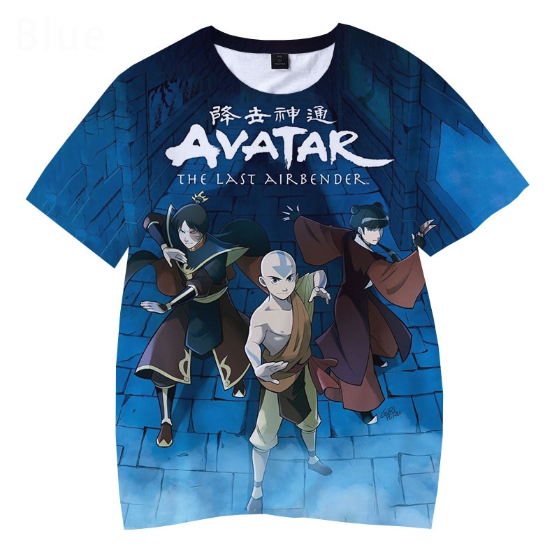 Avatar The Last Airbender 3D T Shirt Men Women Fashion Casual Short Sleeve Cartoon Tee Tops Harajuku Streetwear Anime T Shirt