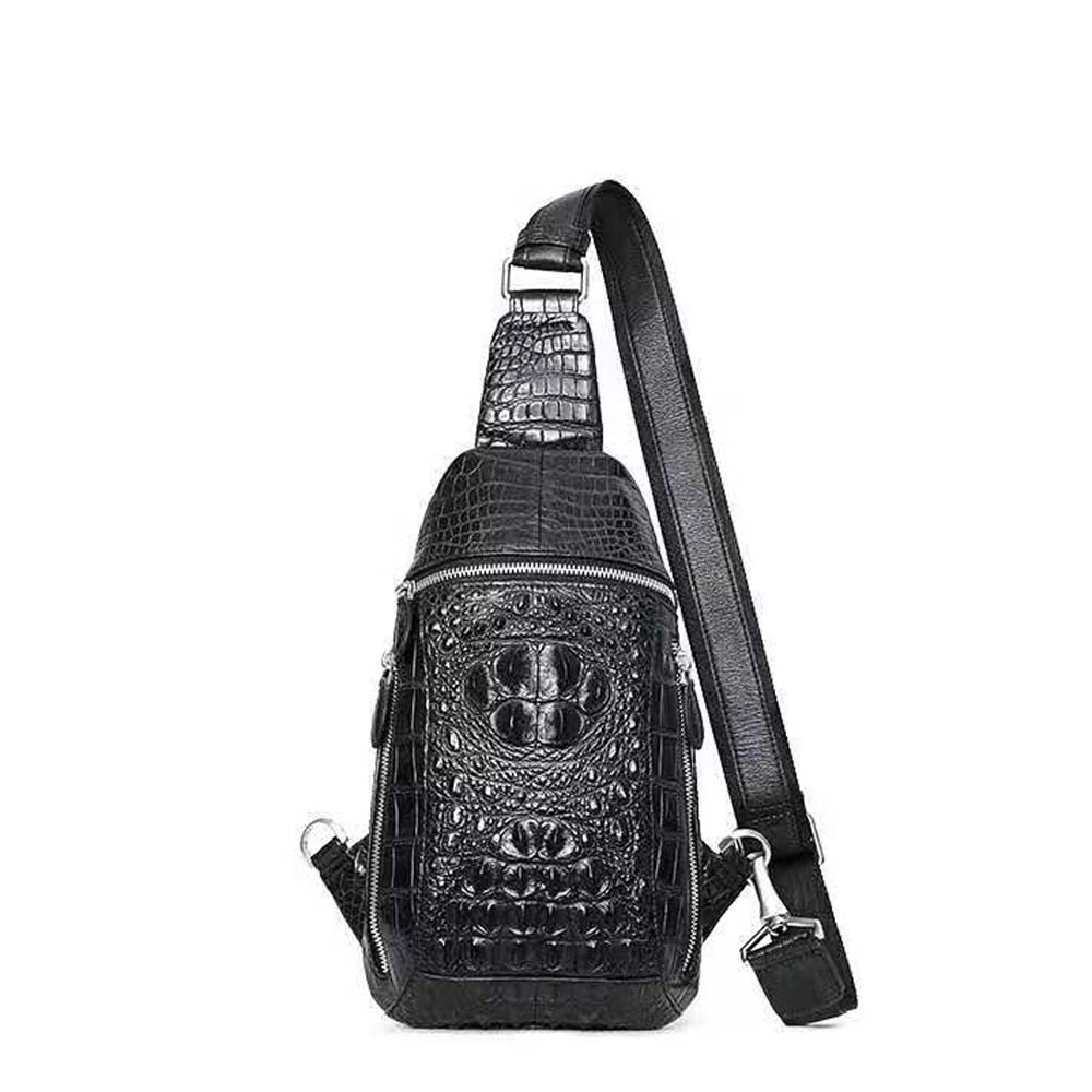 ouluoer new arrival men chest bag men crocodile leather bag male chest bag male crocodlie bag