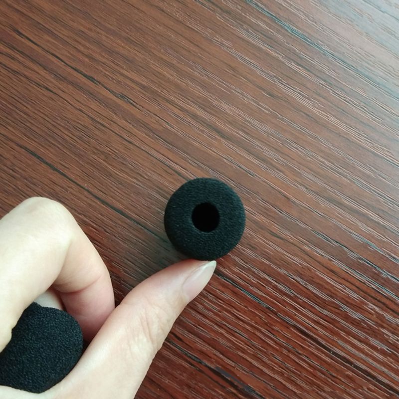 New 5PCS Microphone Headset Foam Sponge Windscreen Mic Cover 5 Sizes Black Soft Microphone Accessories