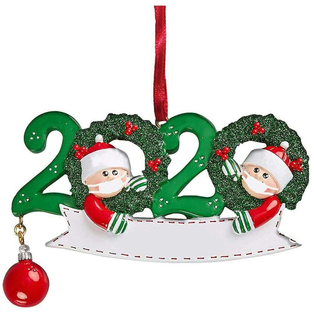 Christmas Ornament Resin Hanging Pendants Xmas Tree Decor Santa Claus Christmas Decorations For Christmas Party Gifts