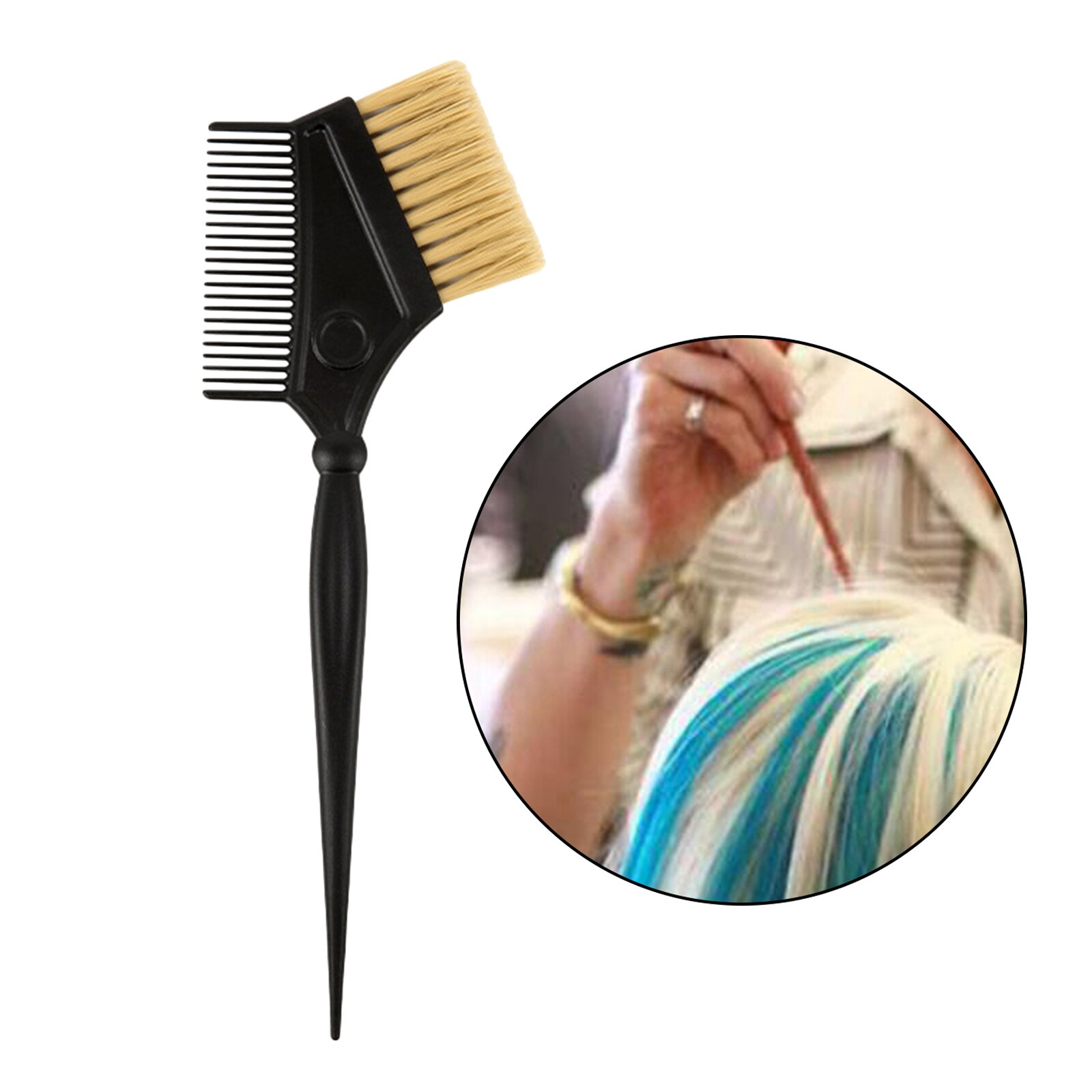 Hair Dye Brushes with Integrated Combs Hair Dye Brush Applicator Hair Touch Up Brush Color Brushes for Hair Salon Dying