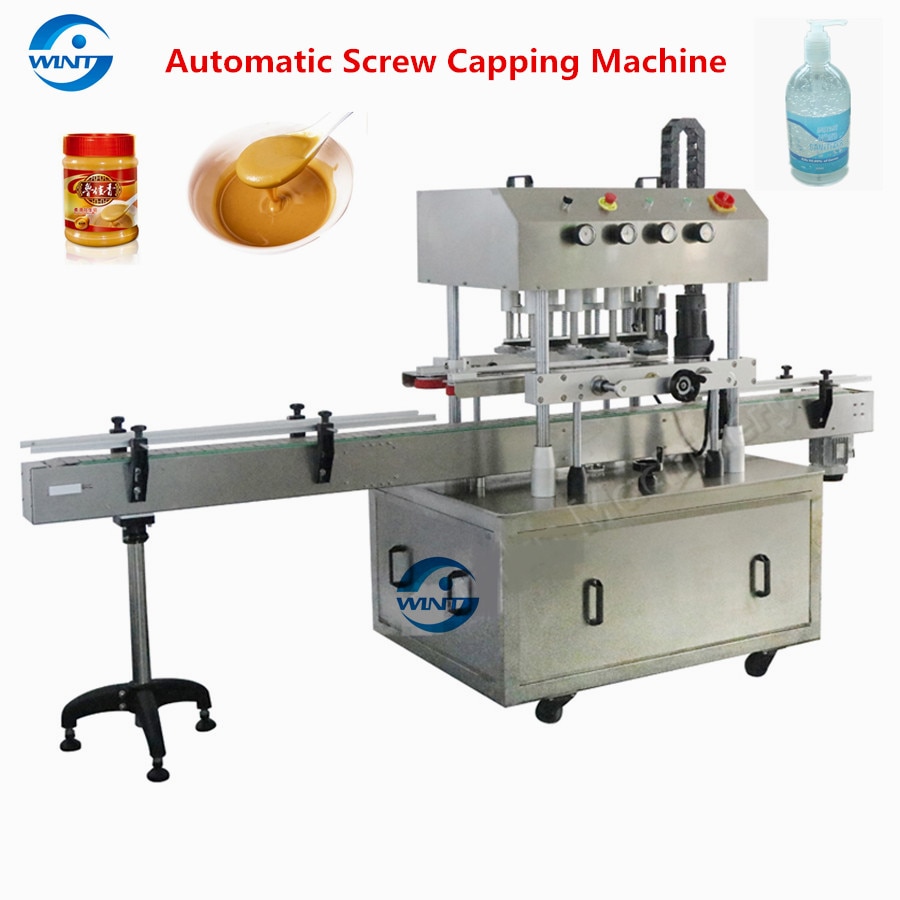 Automatic Spray Bottle Capping Machine Linear PET Plastic High Speed Bottle Screw Tightening Capper For Lotion Honey Shampoo