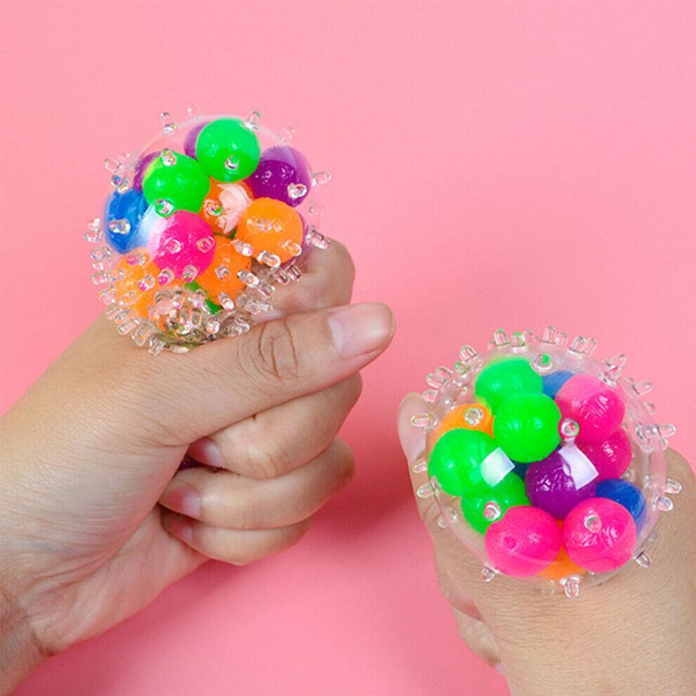 Mesh Ball Stress Squeeze Toy Anxiety Relief Stress Relief The Hot Stress 2021 Ball Adult Latest Ball Pinch Toys Children X0D9