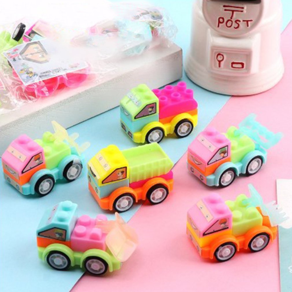 Mixed color Children'S Play House Toy Puzzle Assembling Car Children'S Toys Environmentally Friendly Non-Toxic Plastic Car Toy