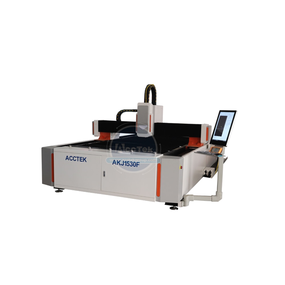 High Precise Metal Laser Cutting Machine AKJ1530F2 On Steel