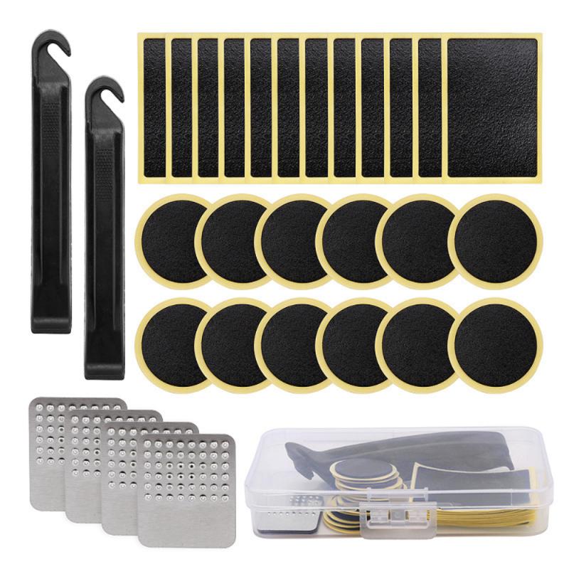 25mm Round/Square Rubber Bicycle Tire Patch Cycle Repair Tools Cycling Bike Tire Tyre Inner Tube Puncture Repair Tool