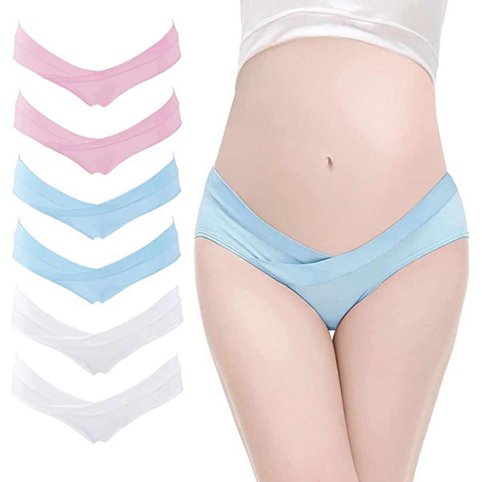 Ladies Underwear Sexy Woman Pregnancy Postpartum Panties Maternity Knickers Low Waist V Shaped Cotton Seamless Стринги