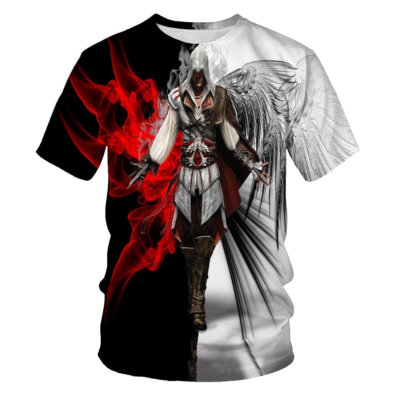 Desert Assassin 3d printing men's casual O-neck T-shirt fashion new large size breathable street men's clothing