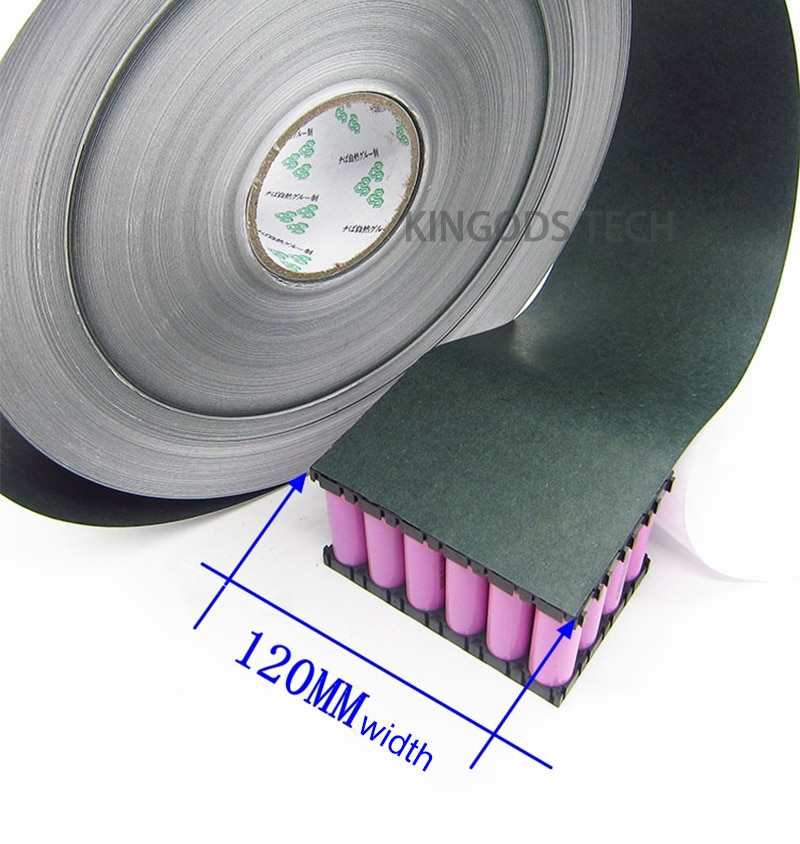 1m 120mm 18650 Battery Insulation Gasket Barley Paper Li-ion Pack Cell Insulating Glue Fish Positive Electrode Insulated Pads