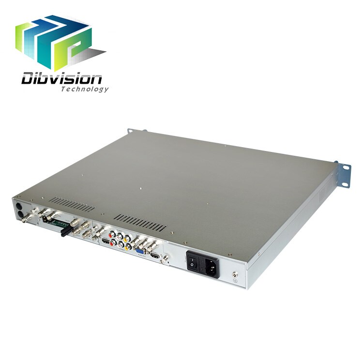 2x DVB-S/S2/T/T2/C RF /ASI/IP to SDI iptv decoder UHD H.265 decoder
