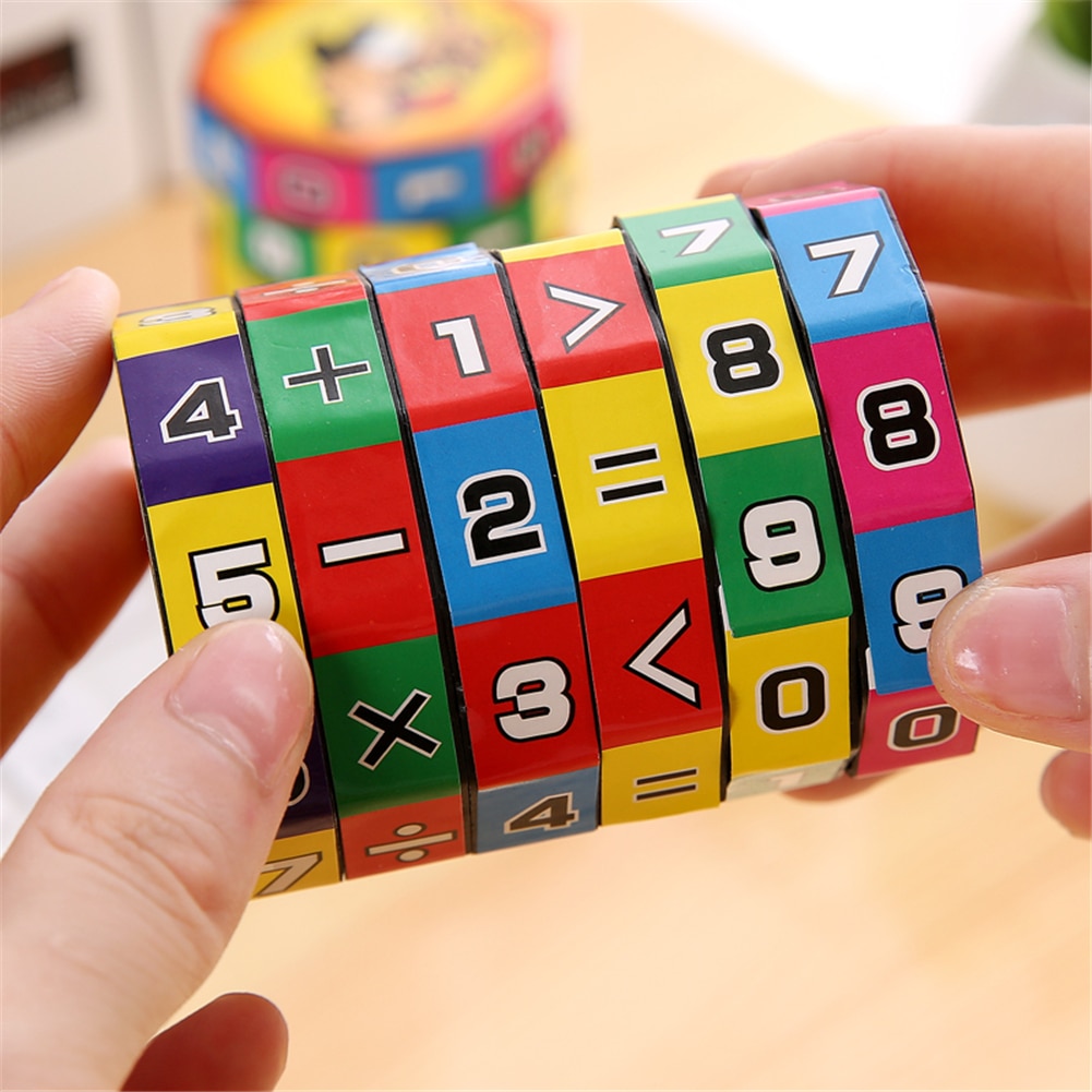 Children Montessori Games Mathematics Numbers Magic Cube Toy Puzzle Game Kids Learning Education Math Toy Fun Calculate Game