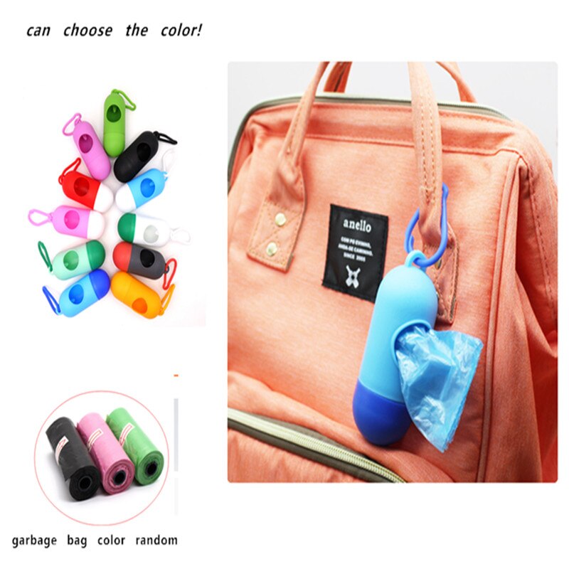 Portable Diaper Disposal Plastic Dispenser Refill Roll Diaper Bag Garbage Bag Pill Plastic Box for Outing