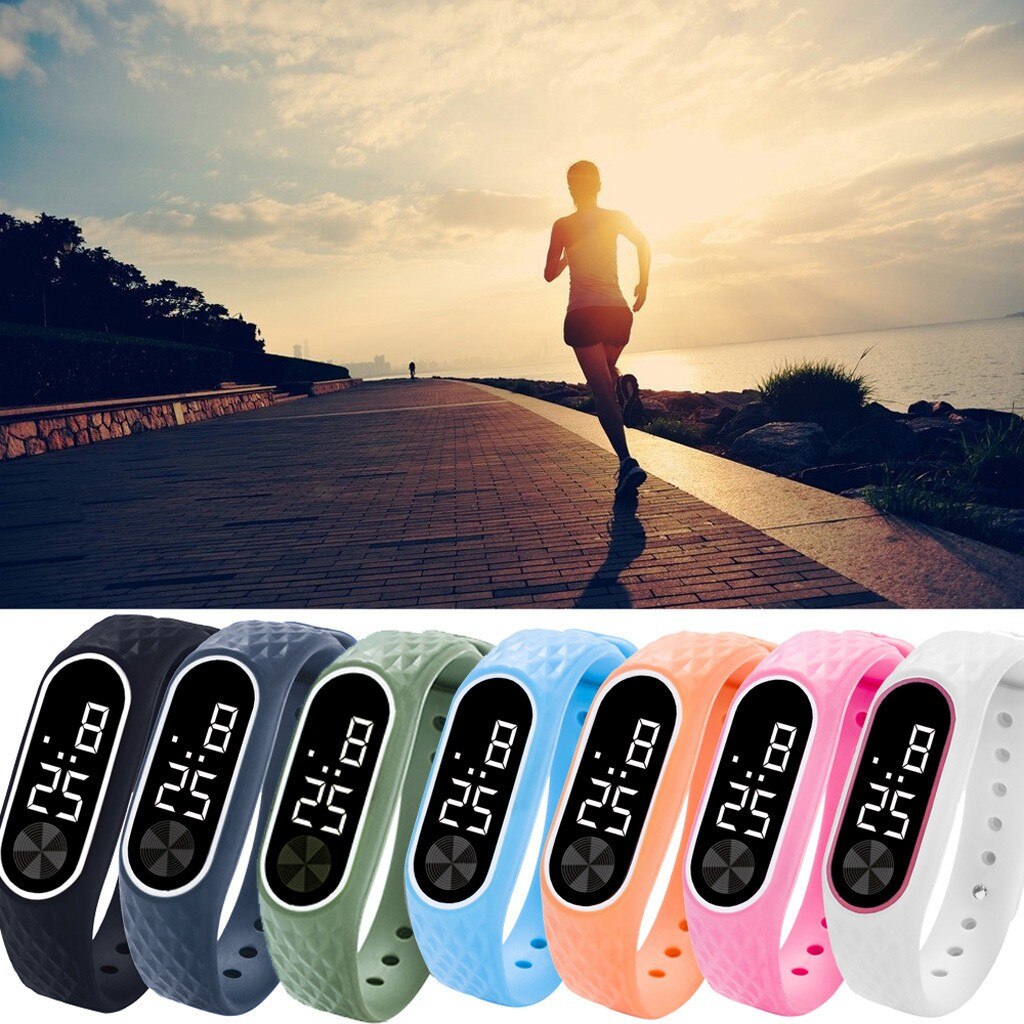 Sport Watchs Led Digital Display Bracelet Watch Children's Students Silica Gel Sports Watch Digital Watch Reloj Hombre