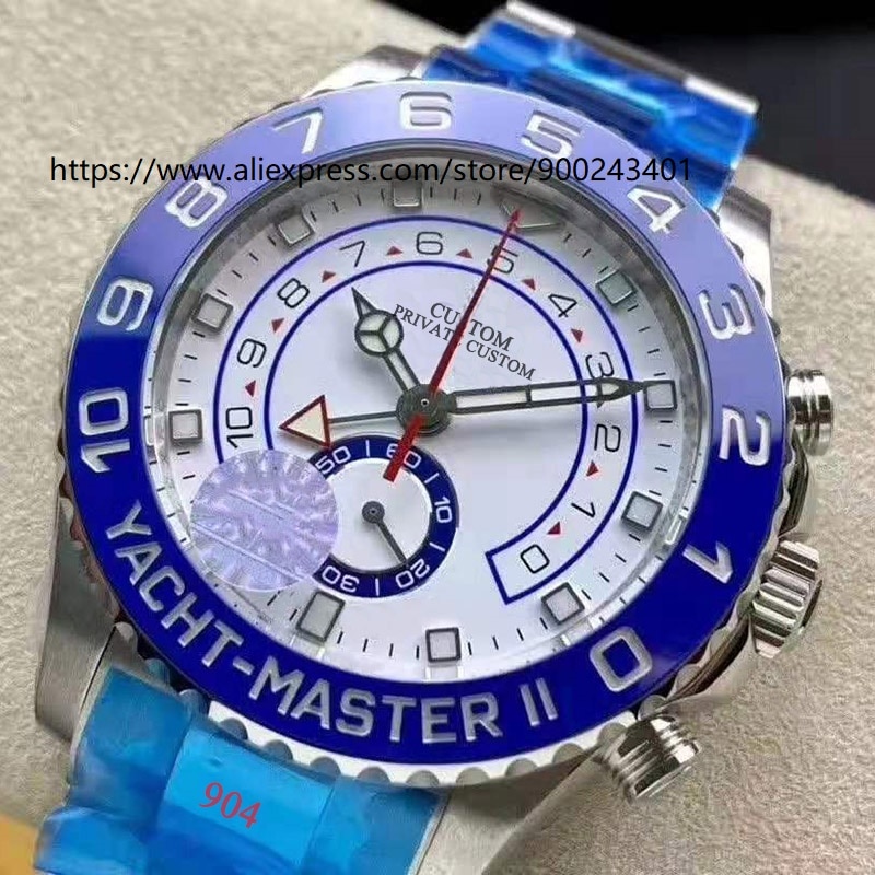 Men's watch automatic mechanical stainless steel sapphire white dial with all features NO4161