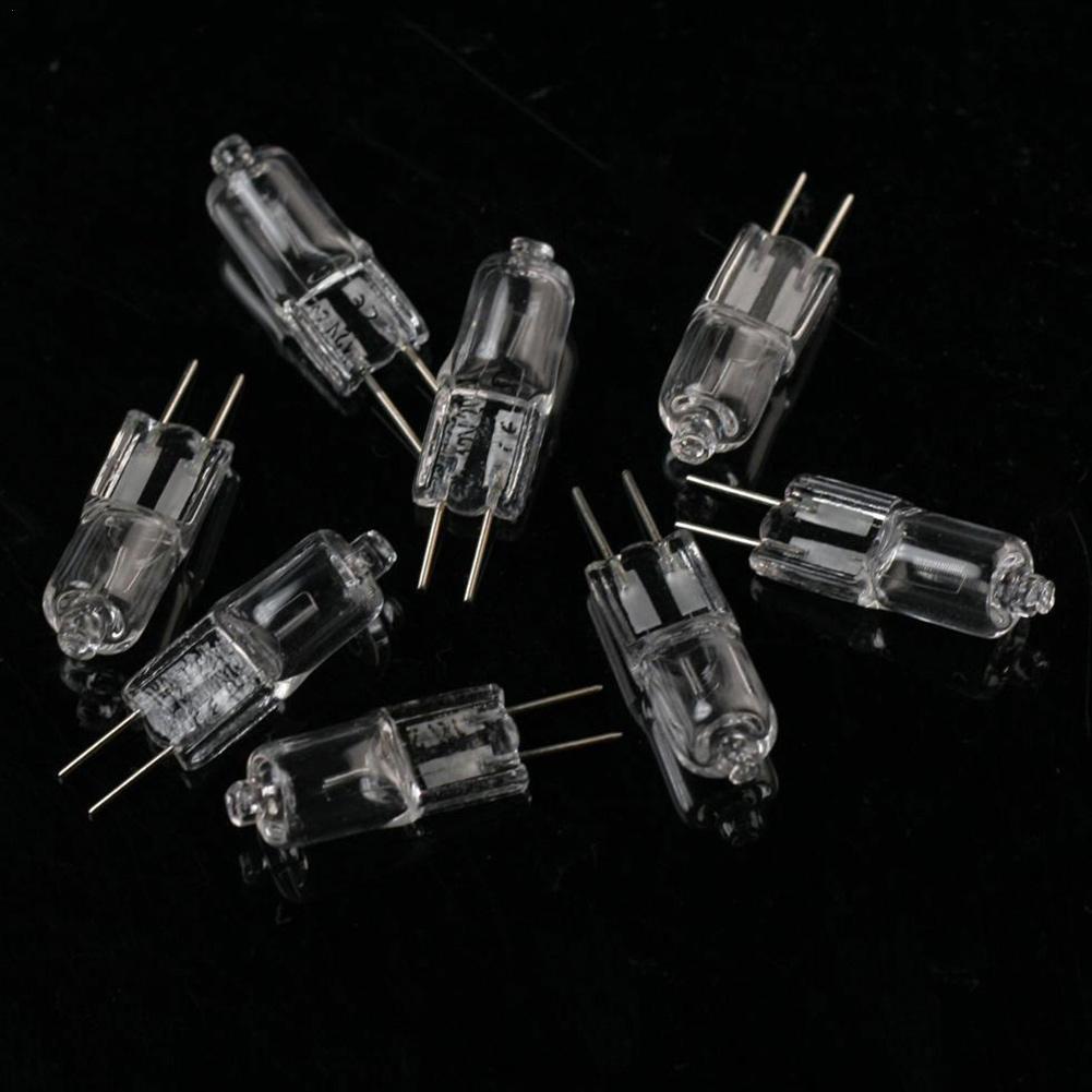 1pcs/10pcs Transparent Halogen Lamp Beads G4 12V 20W 20W Light G4 2900k 12V Warm LED Halogen White G4 Microscope M6V5